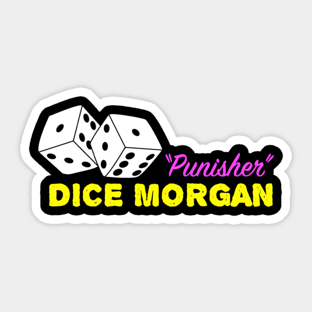 Punisher Dice Morgan Sticker by TalkingTaker